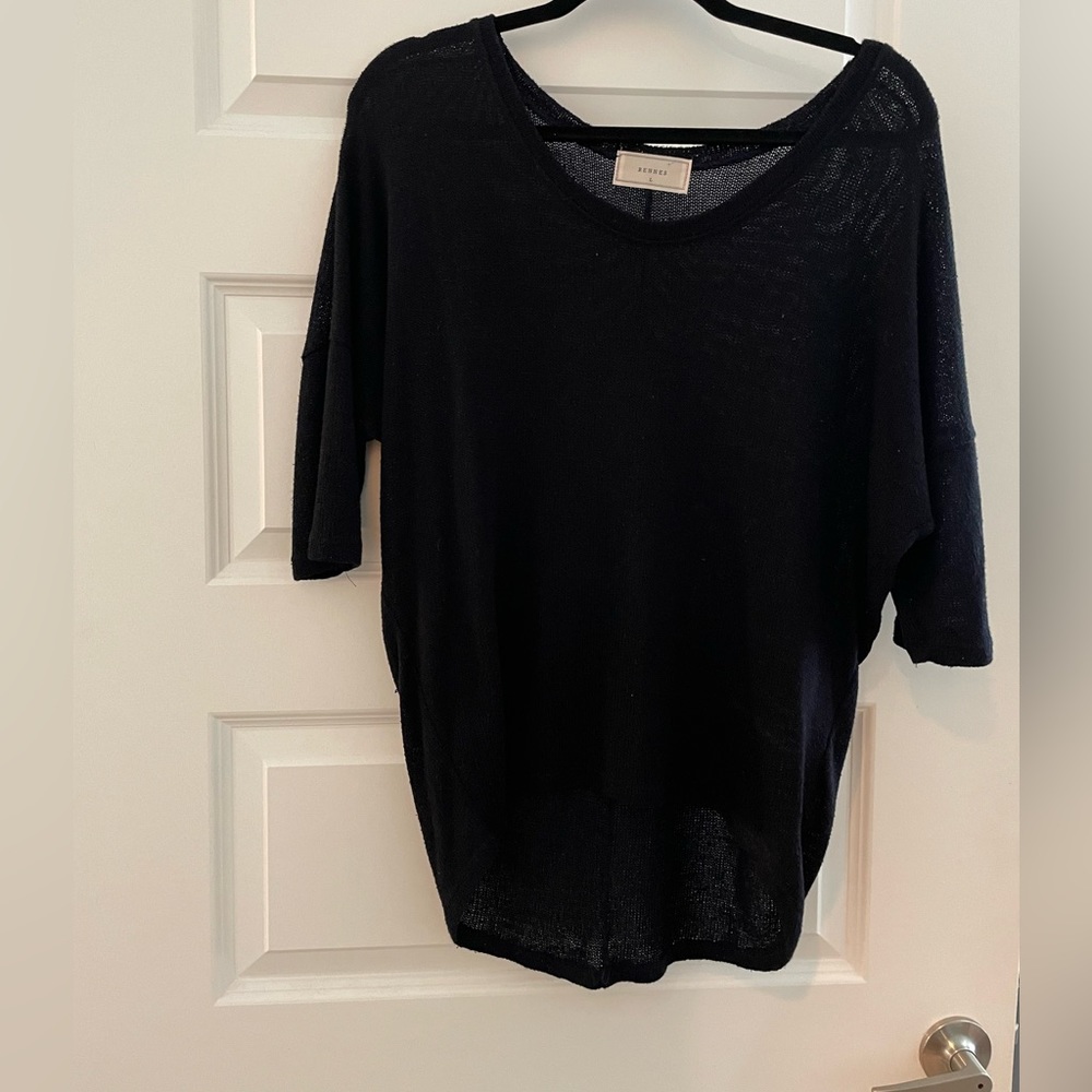 Dark Blue Sweater Top